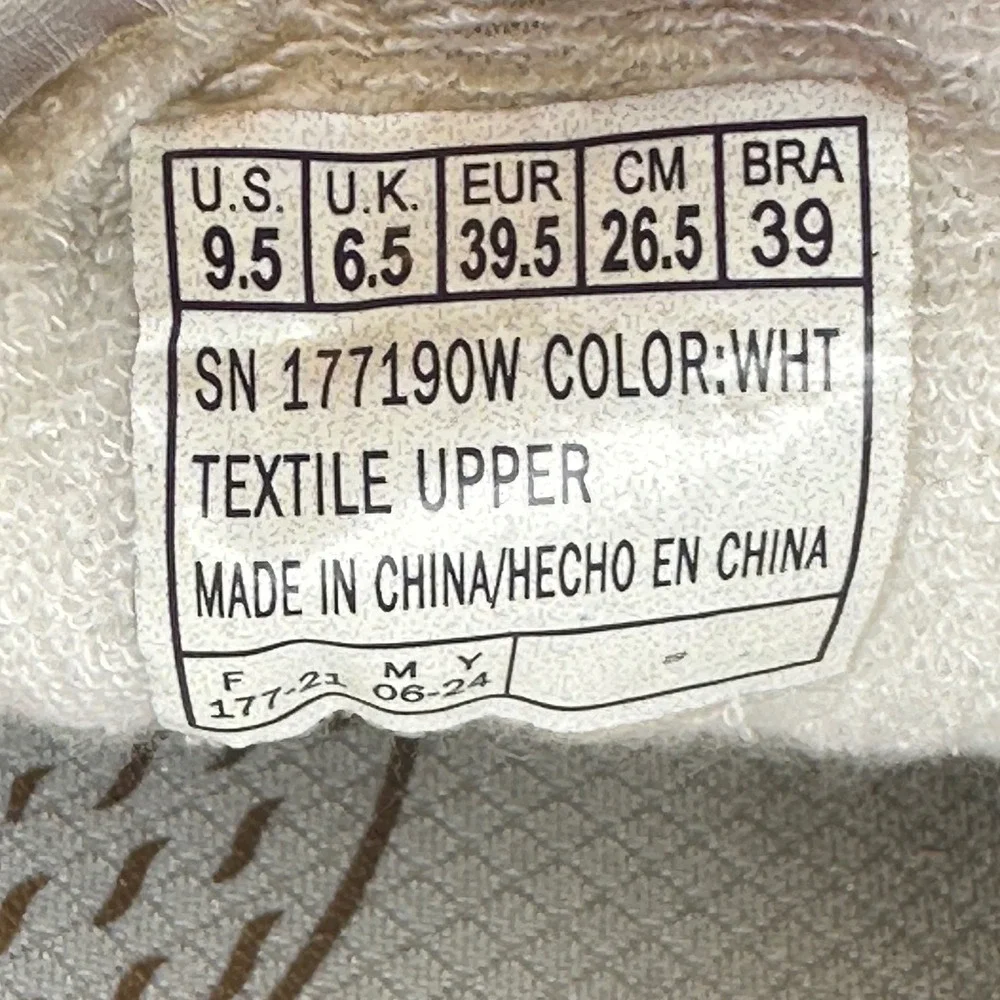 Skechers Los Angeles Arch Fit White Rose Gold Sneakers 177190W Womens 9.5 Wide